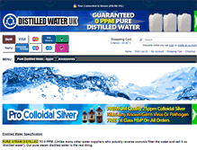 Tablet Screenshot of distilledwateruk.com